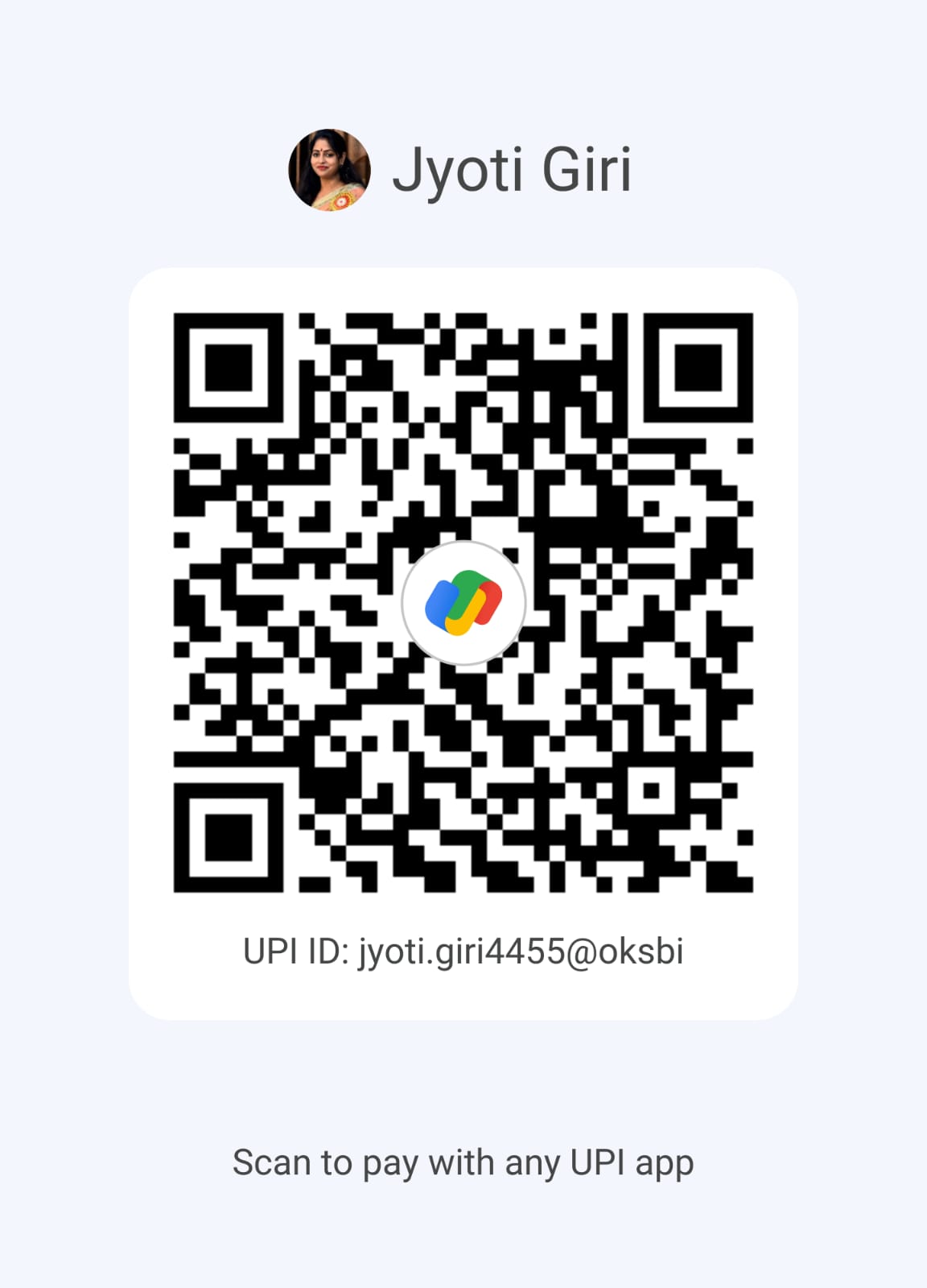 Jyoti Giri UPI QR Code